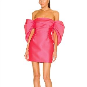 Solace London Elian Mini Dress in Ultra pink Size 0